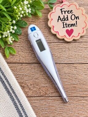 Digital Oral Thermometer – White | FREE Add-On 🎁